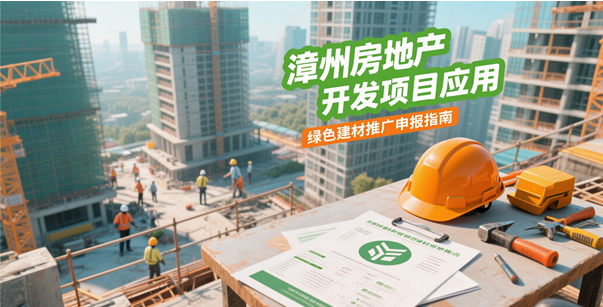 速看！漳州房地产开发项目应用绿色建材推广申报指南