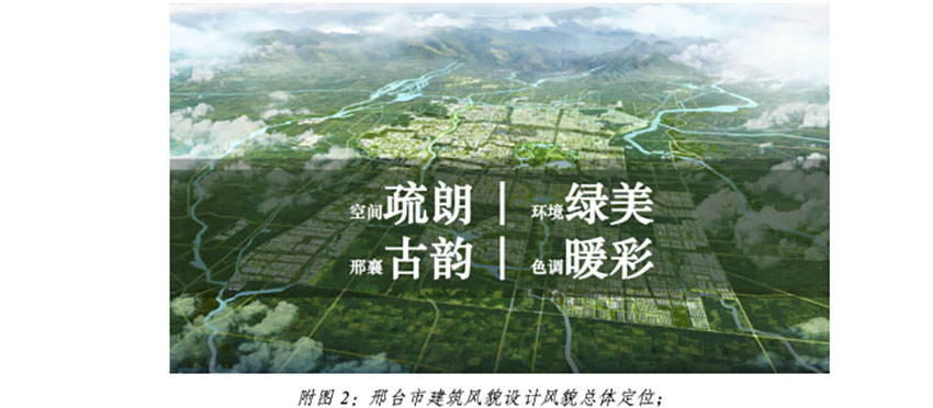 邢台市城市建筑风貌设计（2021-2035） 公布稿